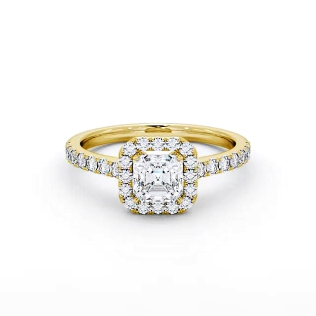Halo Oval Diamond Ring | 18K Solid Gold