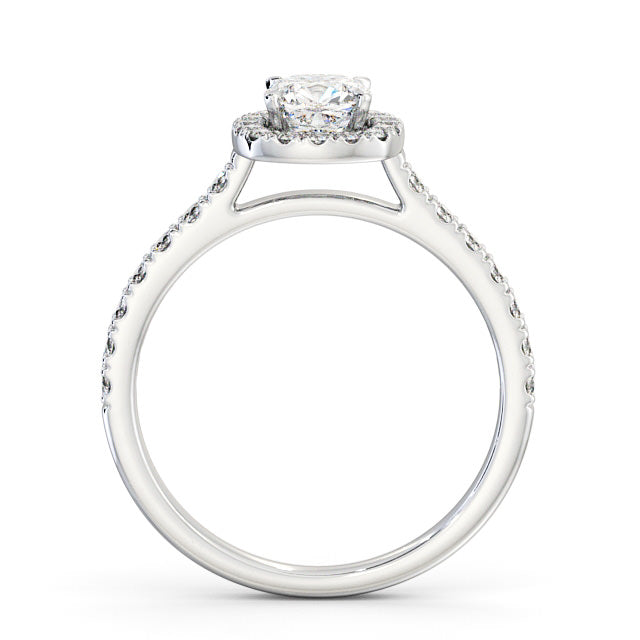 Halo Cushion Diamond Ring | 18K Solid Gold