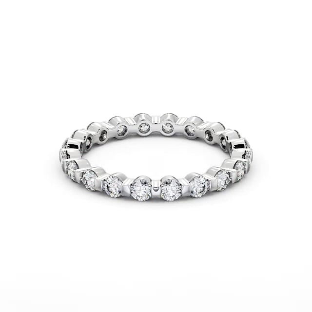Full Eternity Round Diamond Ring Luna Setting | 18K Solid Gold