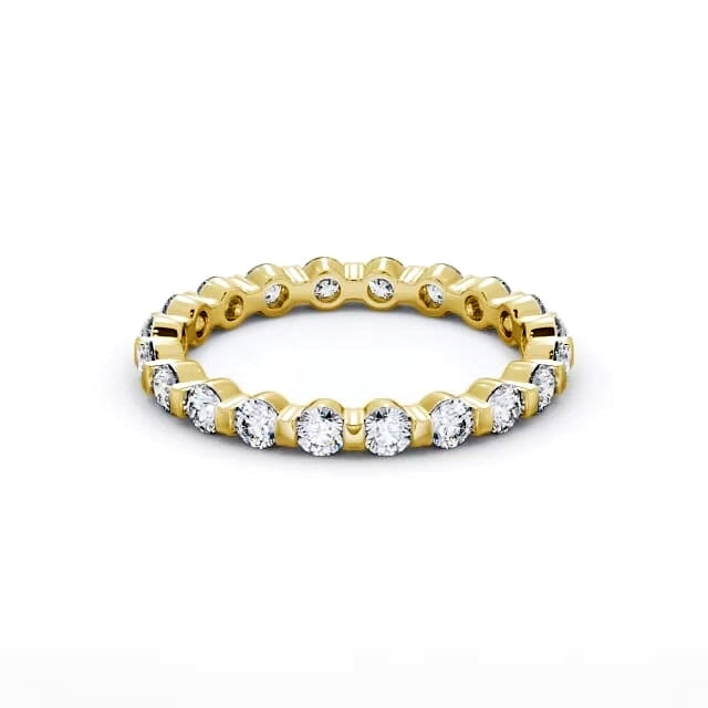 Full Eternity Round Diamond Ring Luna Setting | 18K Solid Gold