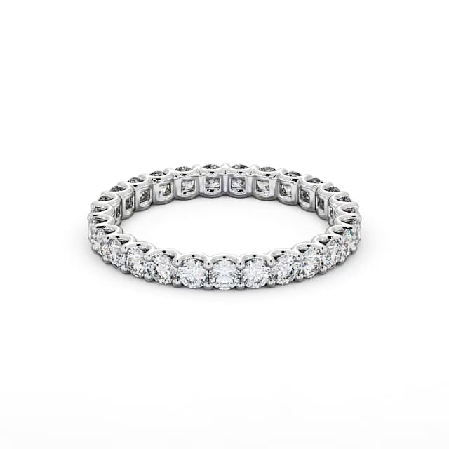 Full Eternity Round Diamond Ring Luna Setting | 18K Solid Gold