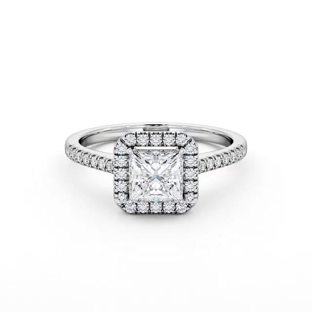 Halo Oval Diamond Ring | 18K Solid Gold