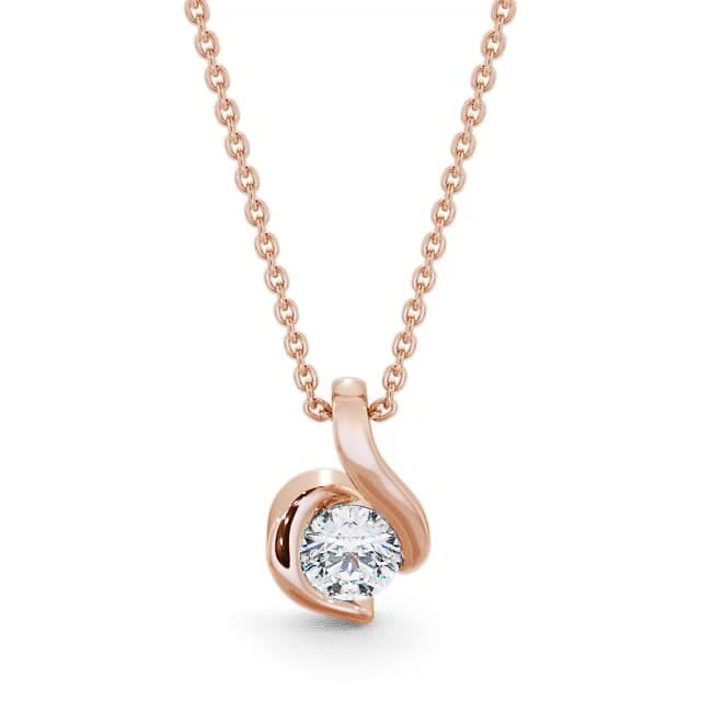 Swirl Diamond Pendant
