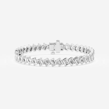 Emerald Diamond Tennis Bracelet