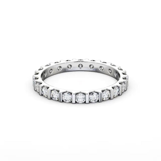 Full Eternity Round Diamond Ring Rosie Setting | 18K Solid Gold
