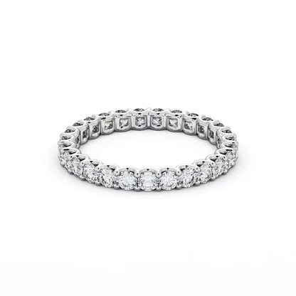 Full Eternity Round Diamond Ring Luna Setting | 18K Solid Gold