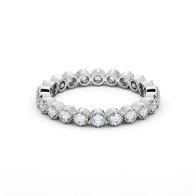 Full Eternity Round Diamond Ring Luna Setting | 18K Solid Gold