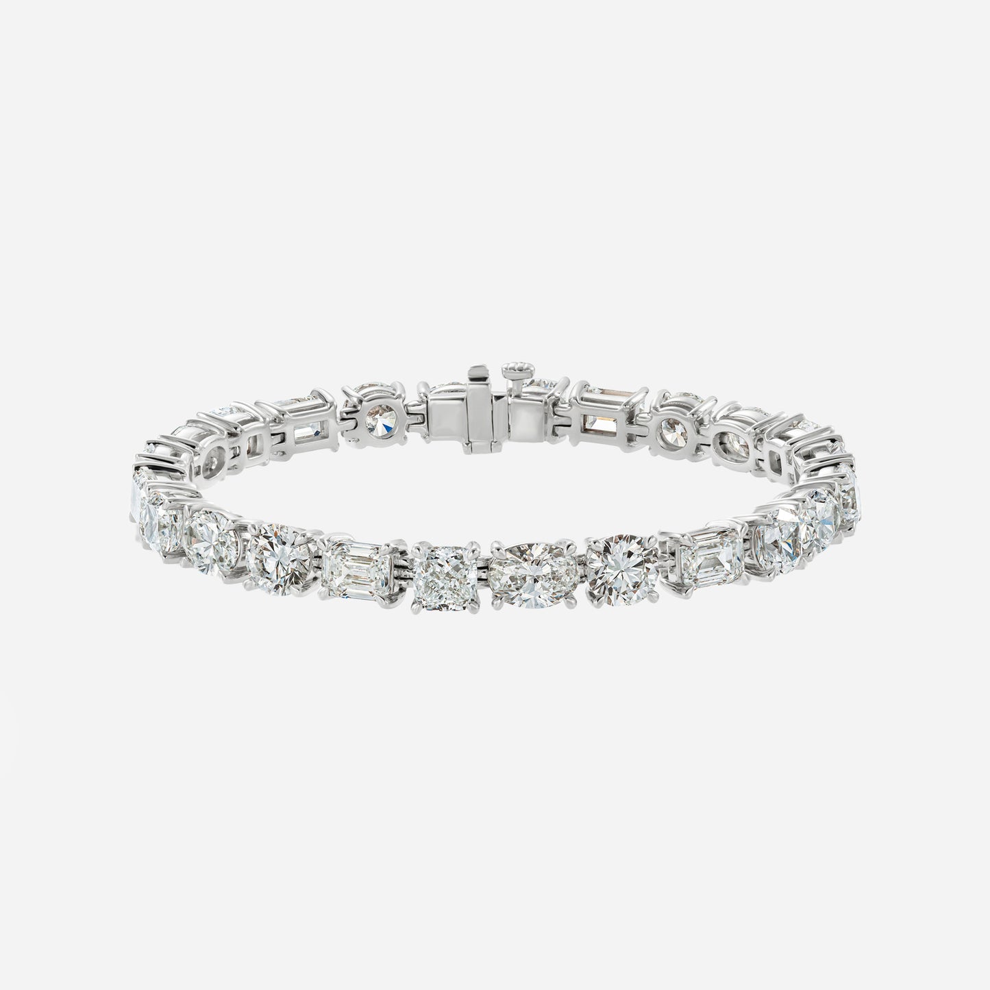 Multi Shape Diamond Tennis Bracelet