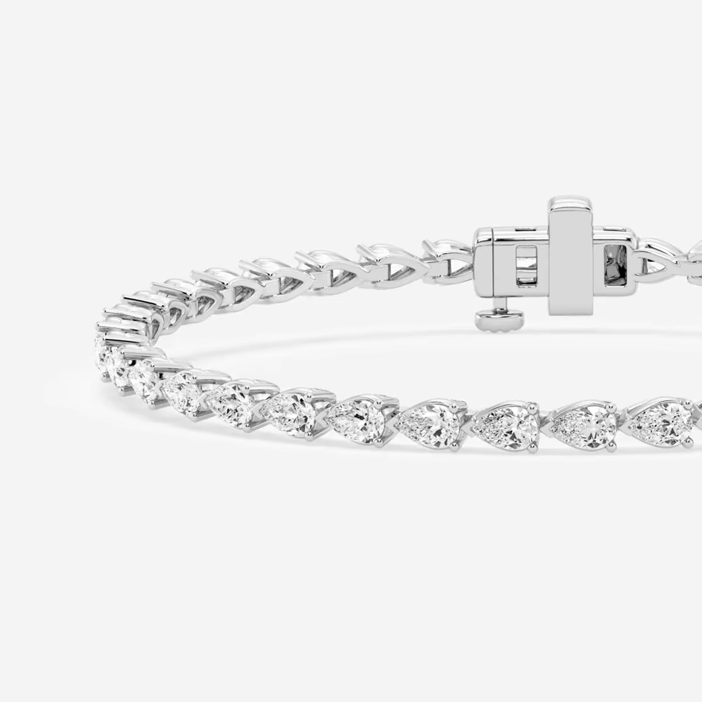 Pear Diamond Tennis Bracelet