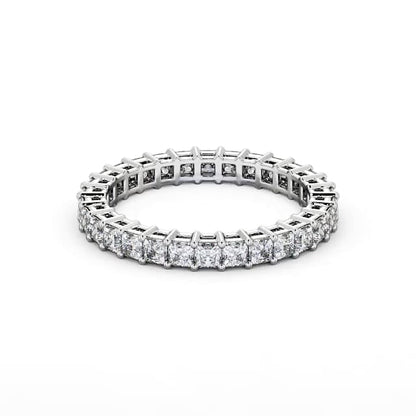 Full Eternity Round Diamond Ring | 18K Solid Gold
