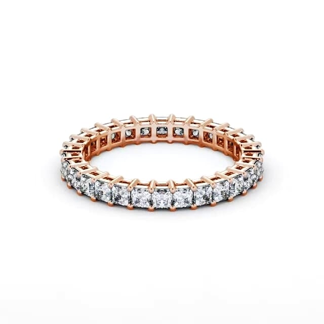 Full Eternity Round Diamond Ring | 18K Solid Gold