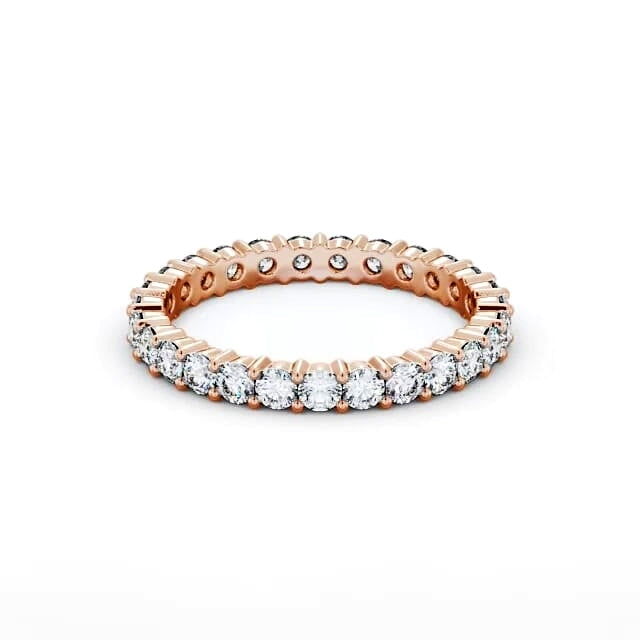 Full Eternity Round Diamond Ring | 18K Solid Gold