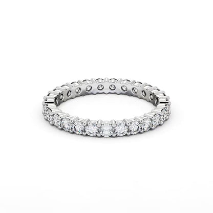 Full Eternity Round Diamond Ring | 18K Solid Gold
