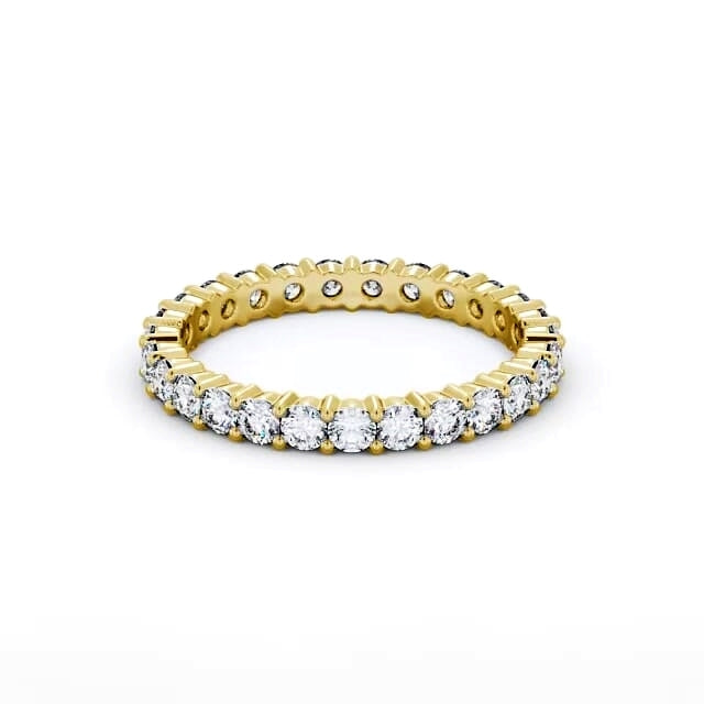 Full Eternity Round Diamond Ring | 18K Solid Gold
