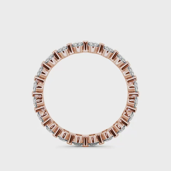 Eternity round cut lab grown diamond rose gold in Dubai