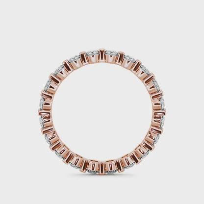 Eternity round cut lab grown diamond rose gold in Dubai